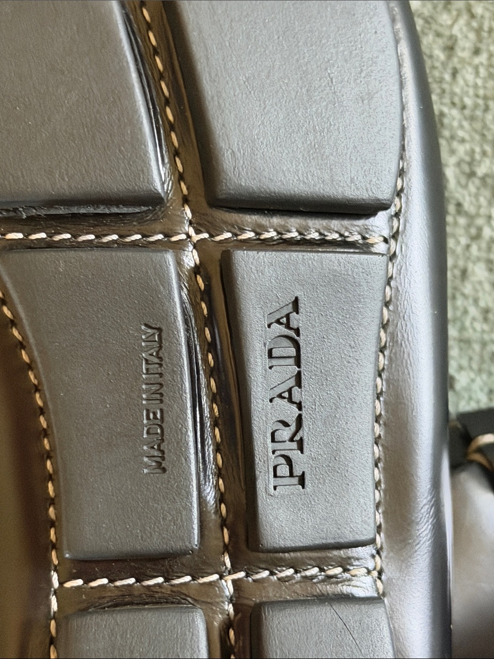 Prada Black Leather Loafers with Silver Ring Bit - Picture 6 of 7